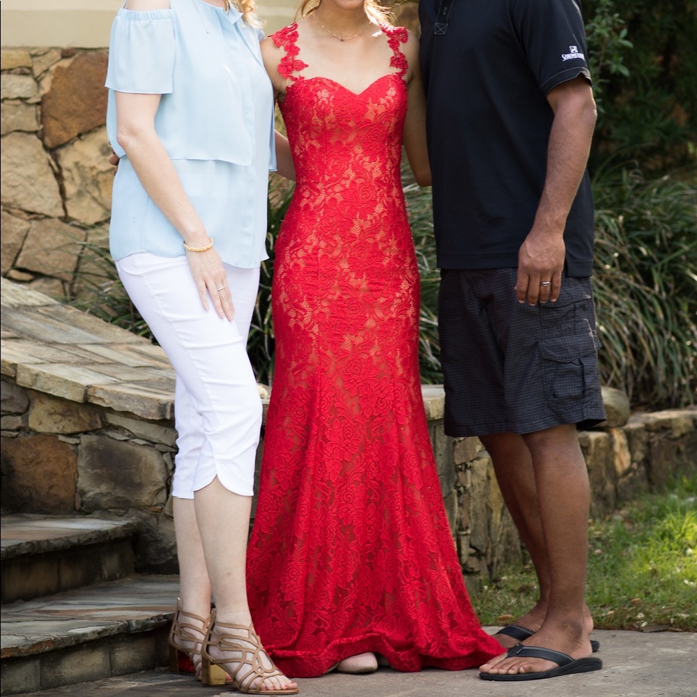 RED prom dress